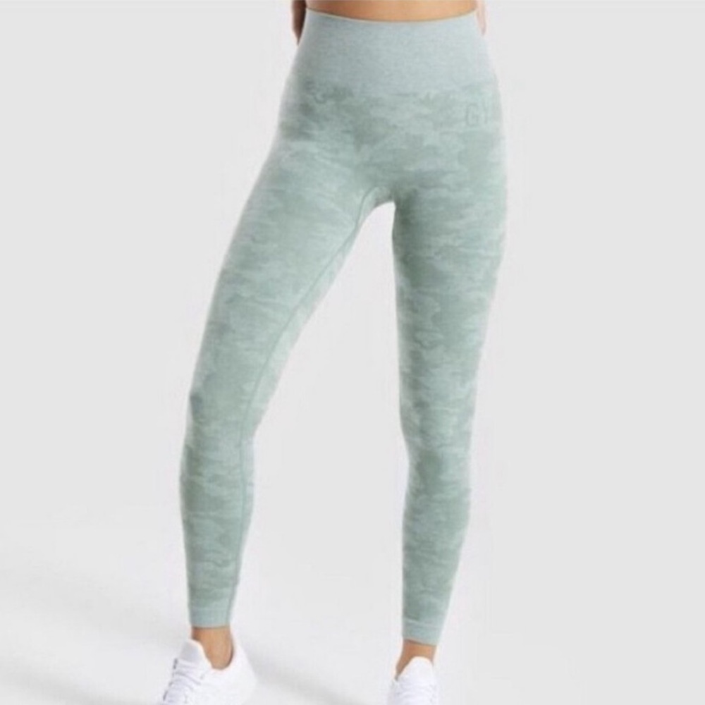 Sage Green Gymshark Leggings - Picture 2 of 5